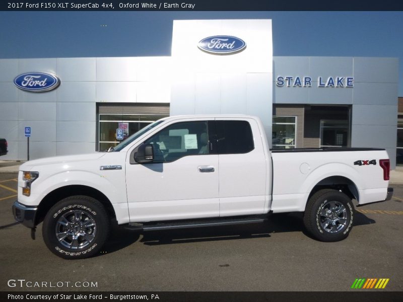 Oxford White / Earth Gray 2017 Ford F150 XLT SuperCab 4x4