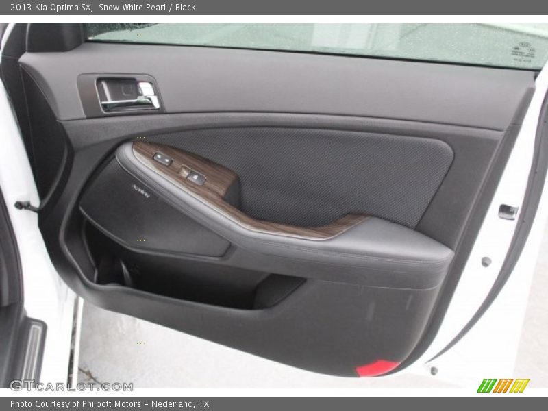 Snow White Pearl / Black 2013 Kia Optima SX