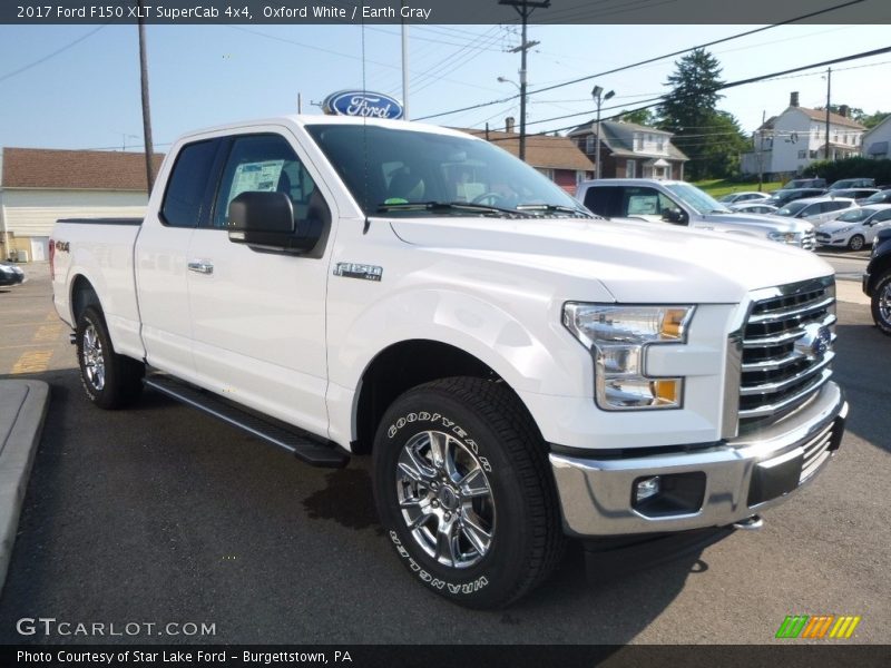 Oxford White / Earth Gray 2017 Ford F150 XLT SuperCab 4x4