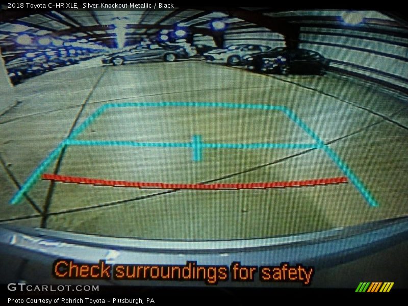 Silver Knockout Metallic / Black 2018 Toyota C-HR XLE