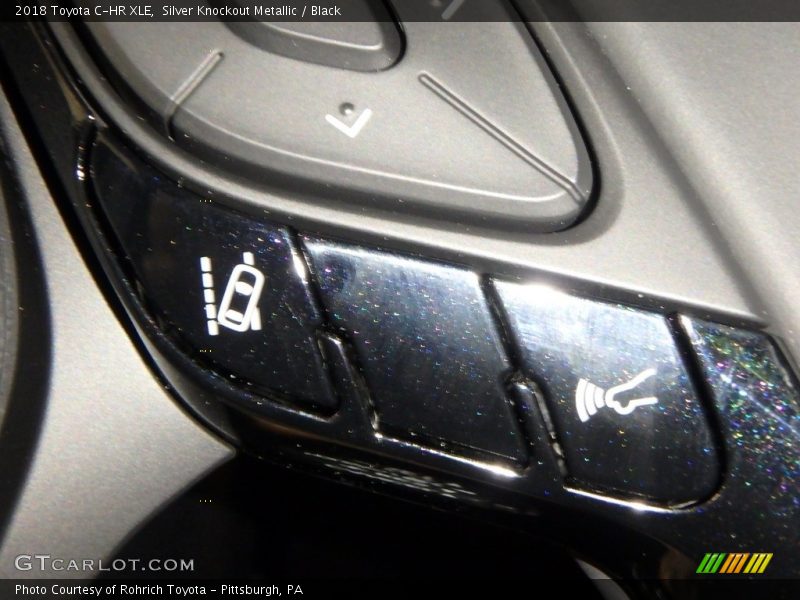 Silver Knockout Metallic / Black 2018 Toyota C-HR XLE