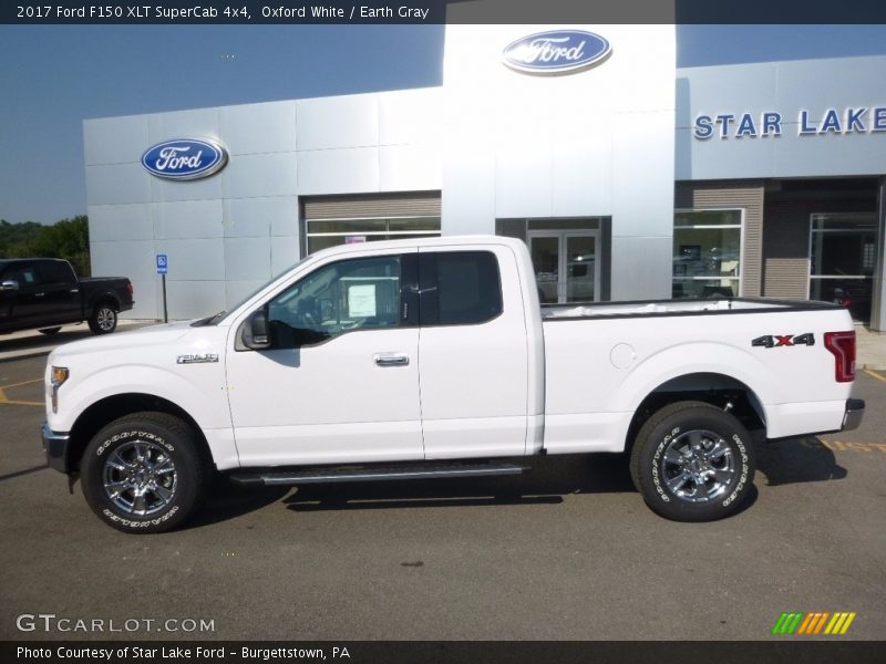 Oxford White / Earth Gray 2017 Ford F150 XLT SuperCab 4x4