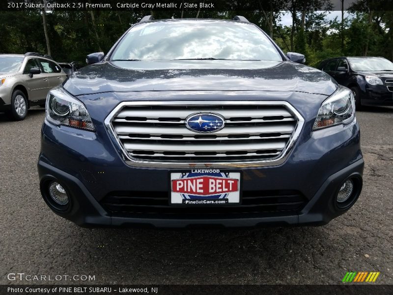 Carbide Gray Metallic / Slate Black 2017 Subaru Outback 2.5i Premium