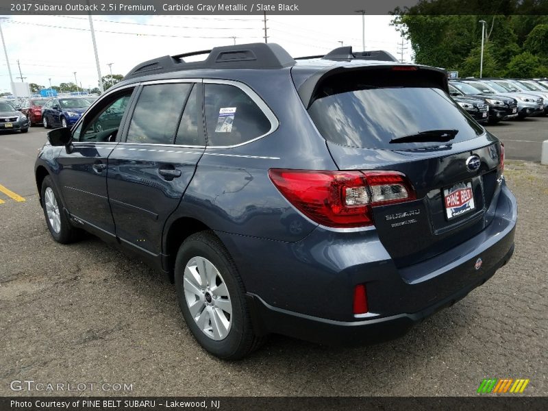 Carbide Gray Metallic / Slate Black 2017 Subaru Outback 2.5i Premium