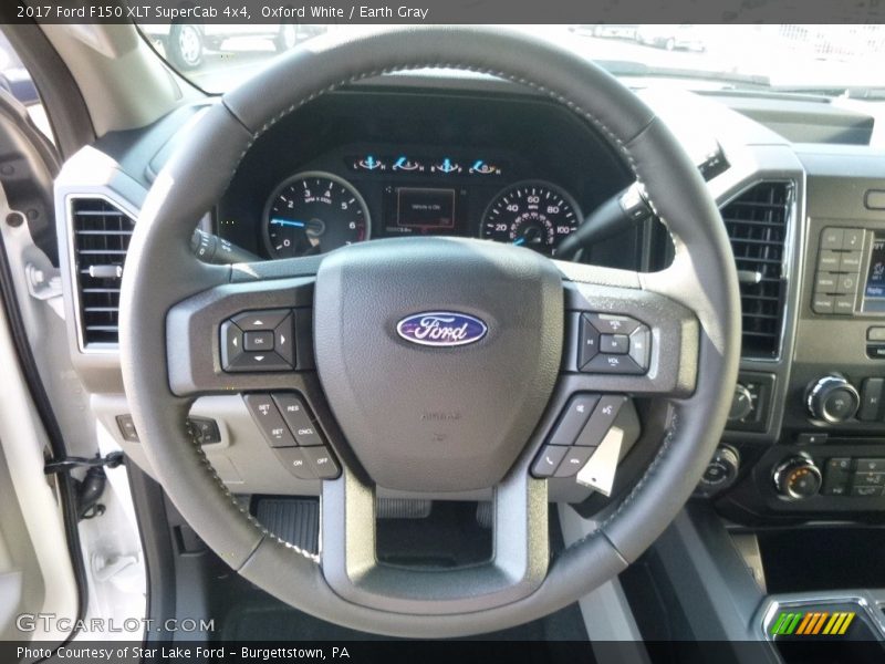 Oxford White / Earth Gray 2017 Ford F150 XLT SuperCab 4x4