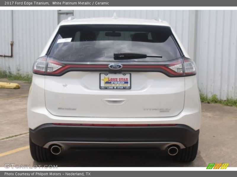 White Platinum Metallic / Ceramic 2017 Ford Edge Titanium