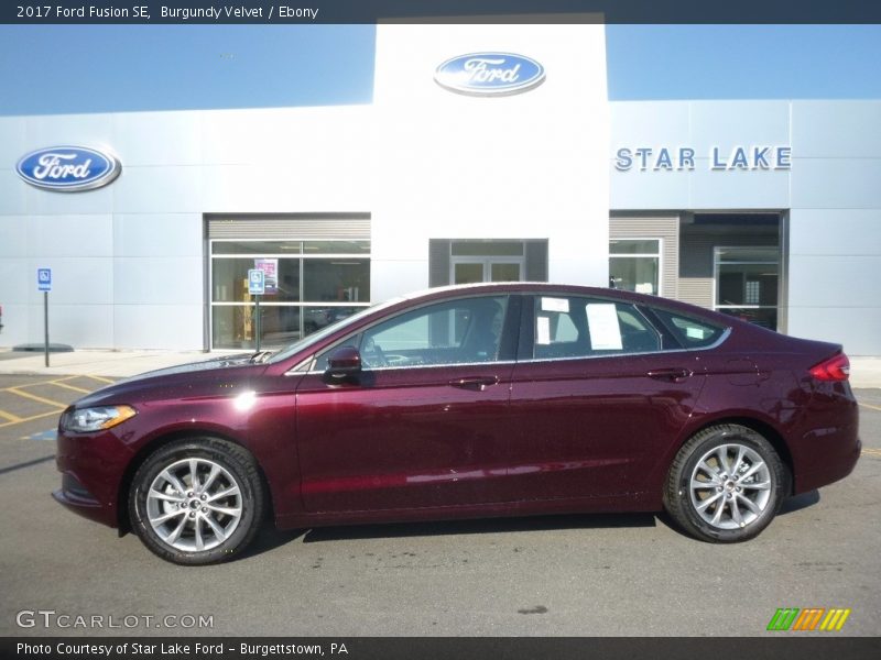 Burgundy Velvet / Ebony 2017 Ford Fusion SE