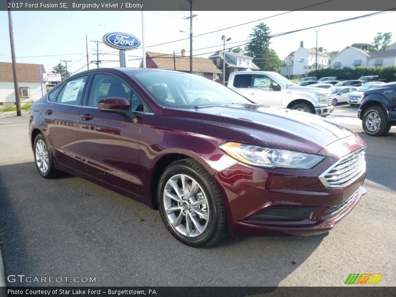 Burgundy Velvet / Ebony 2017 Ford Fusion SE