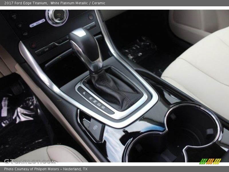 White Platinum Metallic / Ceramic 2017 Ford Edge Titanium