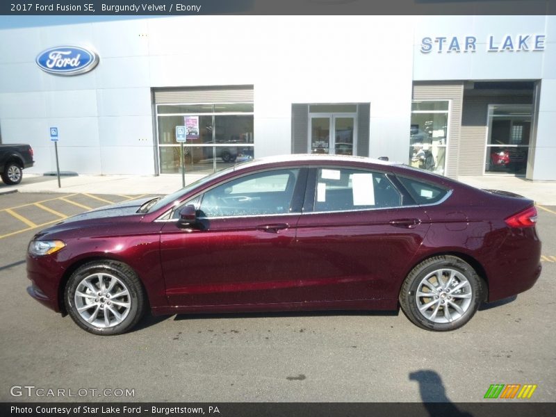 Burgundy Velvet / Ebony 2017 Ford Fusion SE