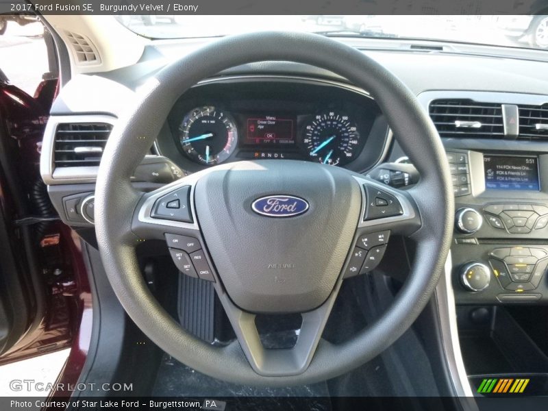 Burgundy Velvet / Ebony 2017 Ford Fusion SE