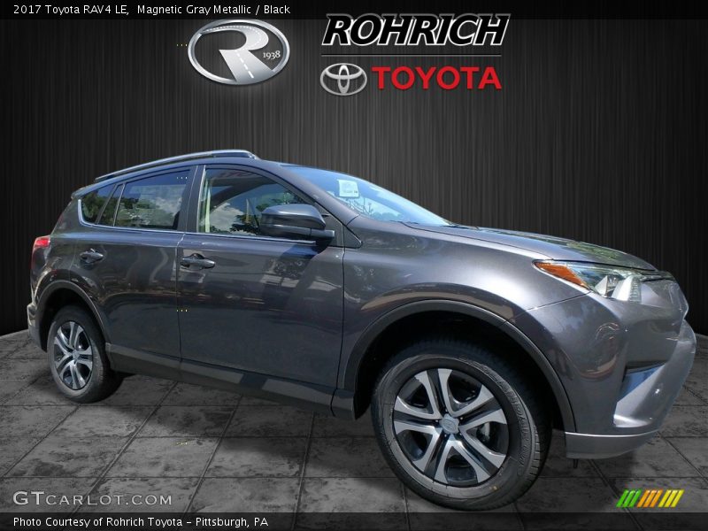 Magnetic Gray Metallic / Black 2017 Toyota RAV4 LE