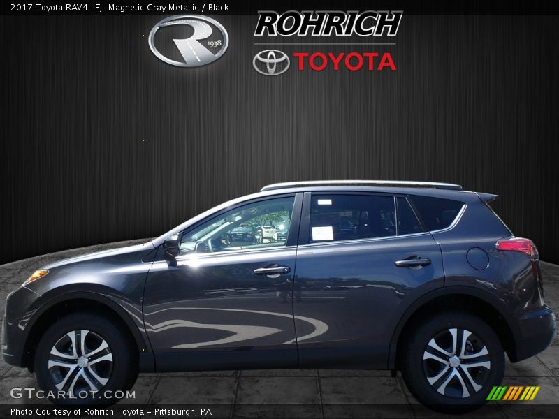 Magnetic Gray Metallic / Black 2017 Toyota RAV4 LE