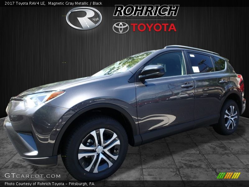 Magnetic Gray Metallic / Black 2017 Toyota RAV4 LE