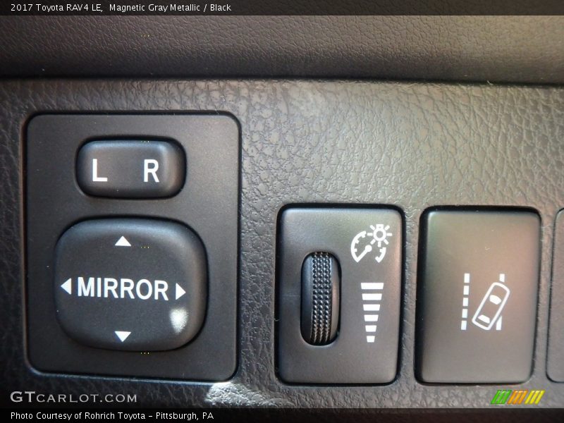 Magnetic Gray Metallic / Black 2017 Toyota RAV4 LE