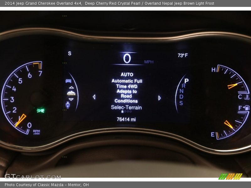 Deep Cherry Red Crystal Pearl / Overland Nepal Jeep Brown Light Frost 2014 Jeep Grand Cherokee Overland 4x4