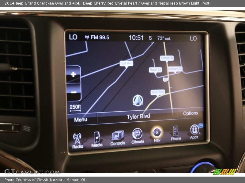 Deep Cherry Red Crystal Pearl / Overland Nepal Jeep Brown Light Frost 2014 Jeep Grand Cherokee Overland 4x4