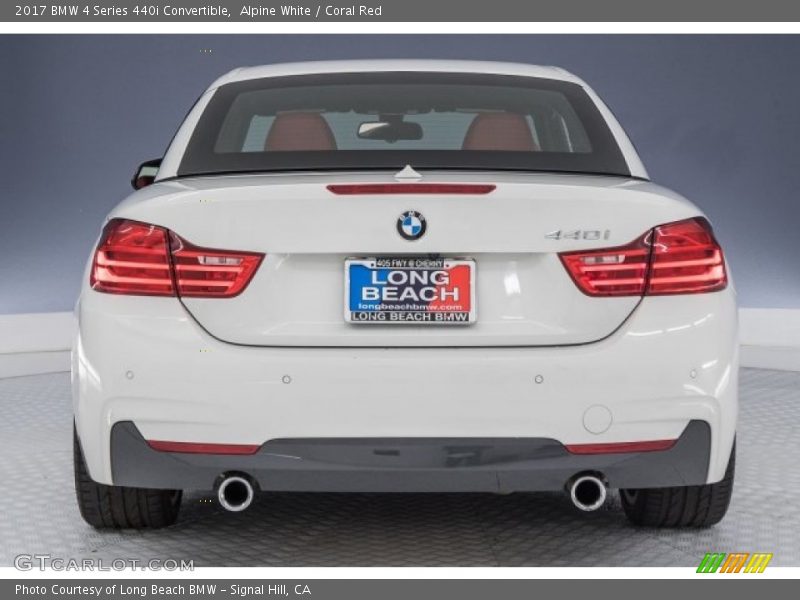 Alpine White / Coral Red 2017 BMW 4 Series 440i Convertible