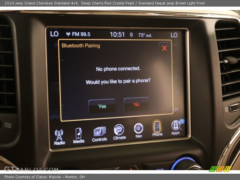 Deep Cherry Red Crystal Pearl / Overland Nepal Jeep Brown Light Frost 2014 Jeep Grand Cherokee Overland 4x4