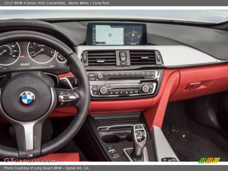 Alpine White / Coral Red 2017 BMW 4 Series 440i Convertible