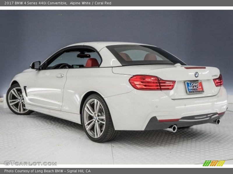 Alpine White / Coral Red 2017 BMW 4 Series 440i Convertible