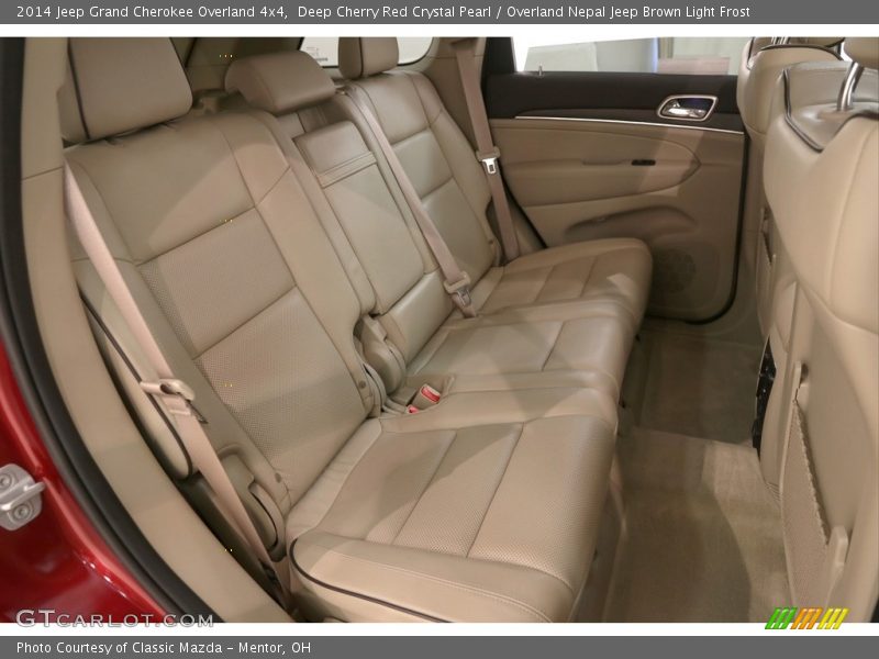 Deep Cherry Red Crystal Pearl / Overland Nepal Jeep Brown Light Frost 2014 Jeep Grand Cherokee Overland 4x4