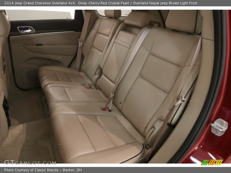 Deep Cherry Red Crystal Pearl / Overland Nepal Jeep Brown Light Frost 2014 Jeep Grand Cherokee Overland 4x4