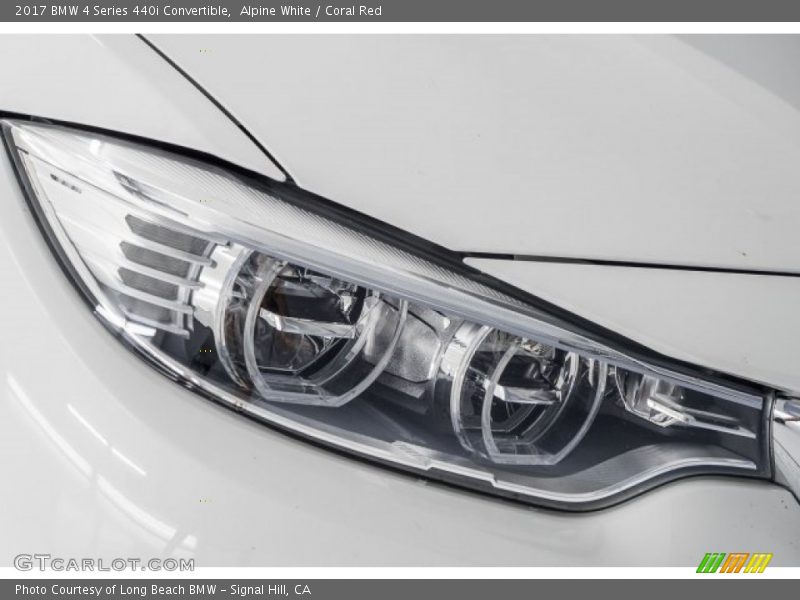 Alpine White / Coral Red 2017 BMW 4 Series 440i Convertible