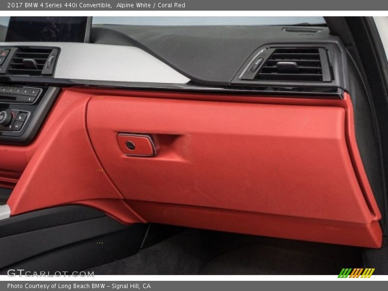 Alpine White / Coral Red 2017 BMW 4 Series 440i Convertible
