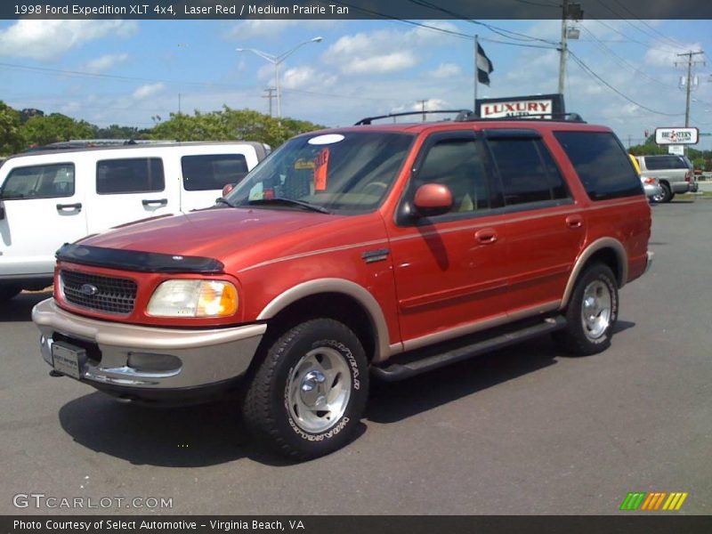 Laser Red / Medium Prairie Tan 1998 Ford Expedition XLT 4x4