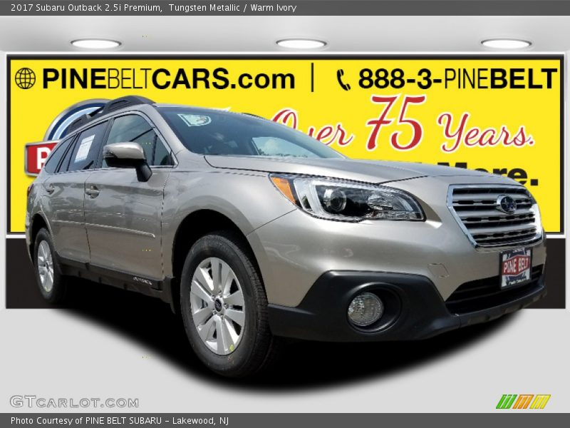 Tungsten Metallic / Warm Ivory 2017 Subaru Outback 2.5i Premium