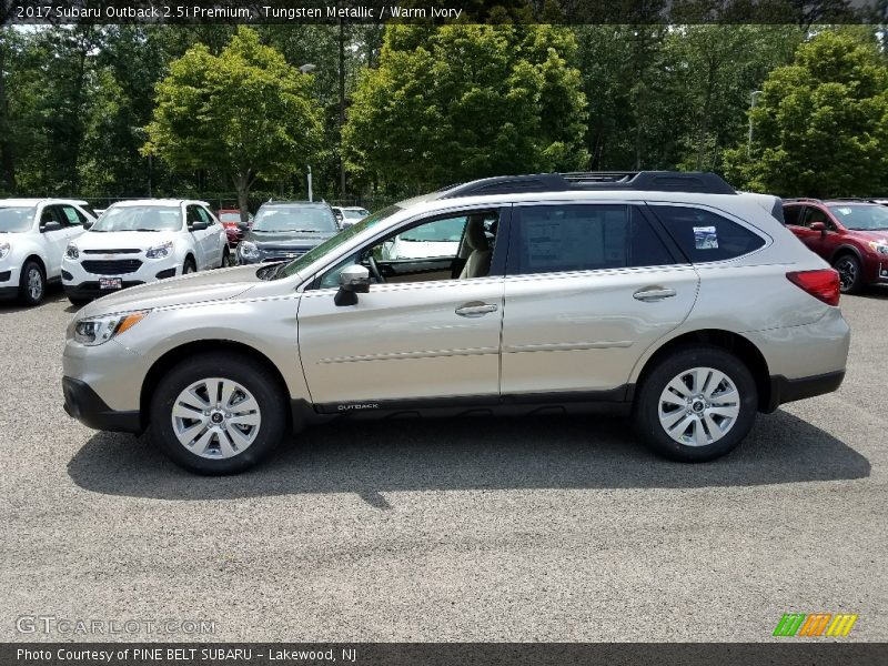Tungsten Metallic / Warm Ivory 2017 Subaru Outback 2.5i Premium