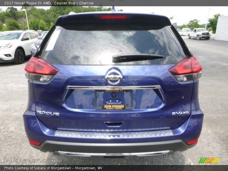 Caspian Blue / Charcoal 2017 Nissan Rogue SV AWD