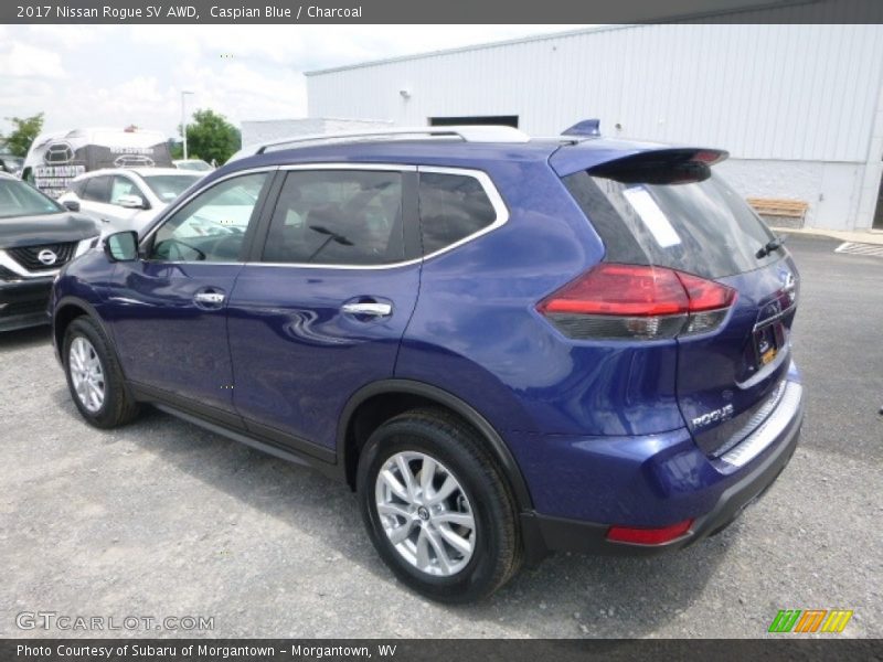 Caspian Blue / Charcoal 2017 Nissan Rogue SV AWD