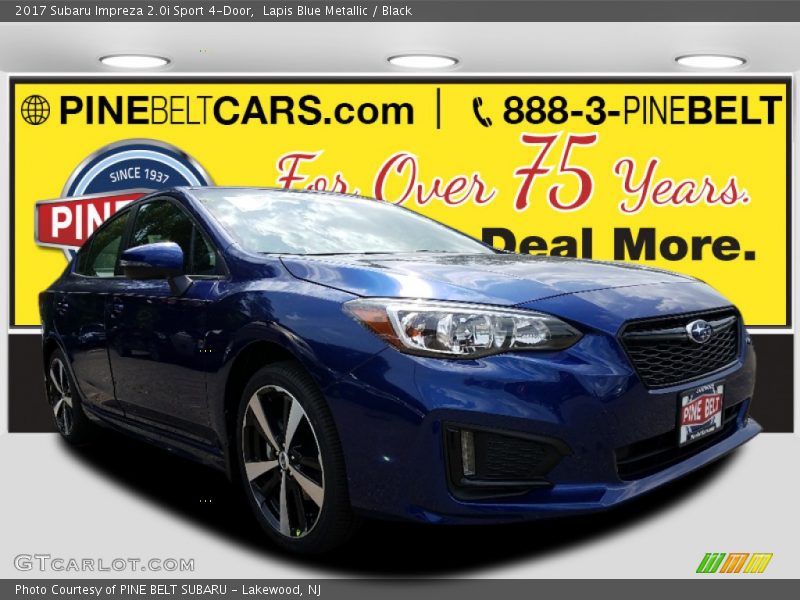 Lapis Blue Metallic / Black 2017 Subaru Impreza 2.0i Sport 4-Door