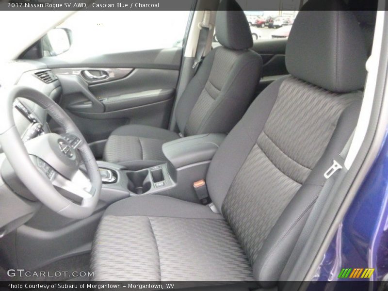 Caspian Blue / Charcoal 2017 Nissan Rogue SV AWD