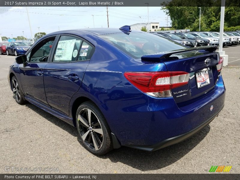 Lapis Blue Metallic / Black 2017 Subaru Impreza 2.0i Sport 4-Door