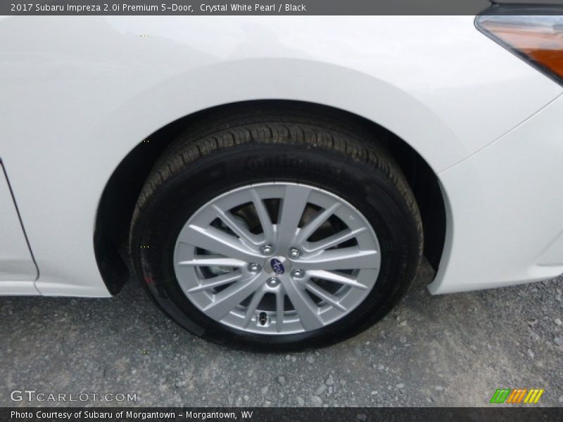 Crystal White Pearl / Black 2017 Subaru Impreza 2.0i Premium 5-Door