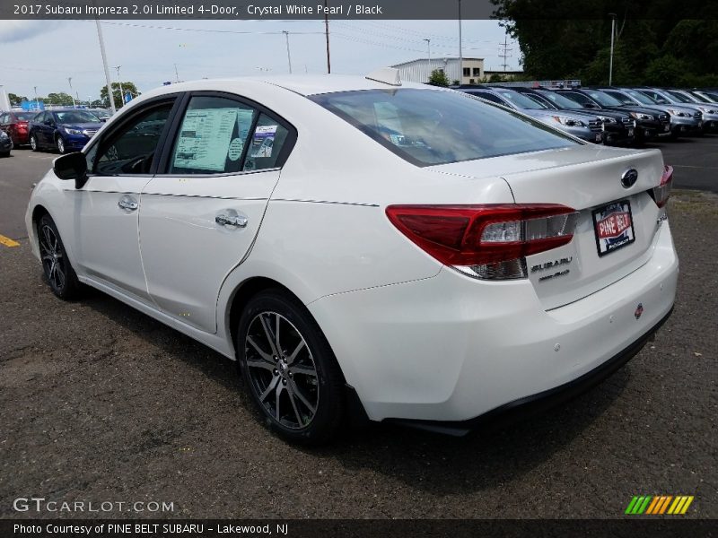 Crystal White Pearl / Black 2017 Subaru Impreza 2.0i Limited 4-Door