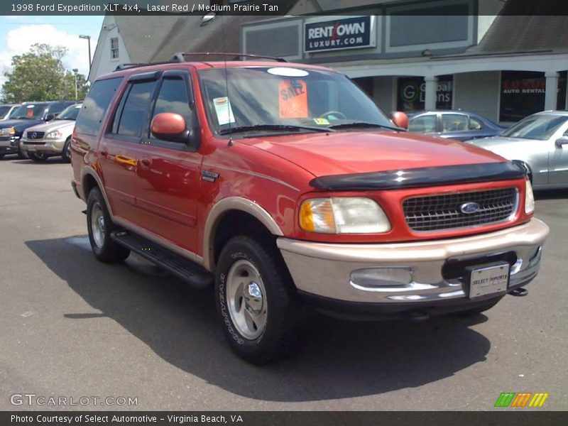 Laser Red / Medium Prairie Tan 1998 Ford Expedition XLT 4x4