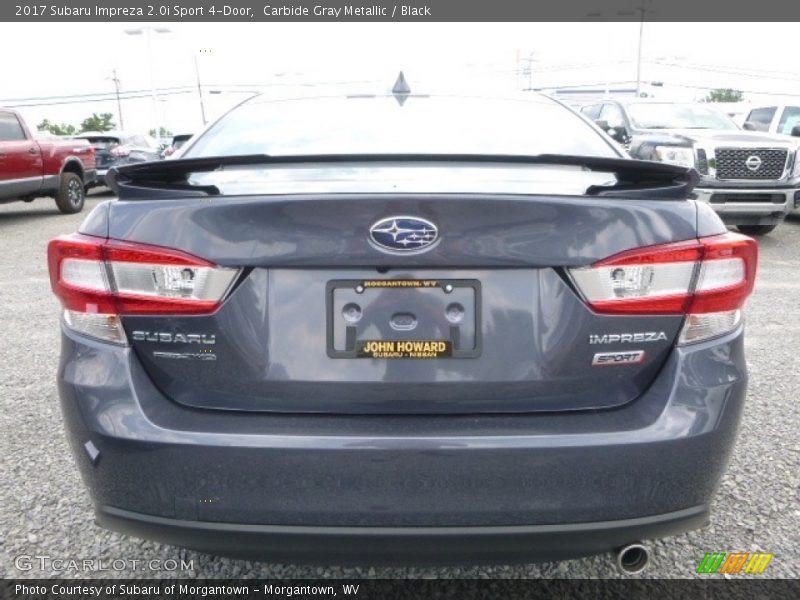 Carbide Gray Metallic / Black 2017 Subaru Impreza 2.0i Sport 4-Door