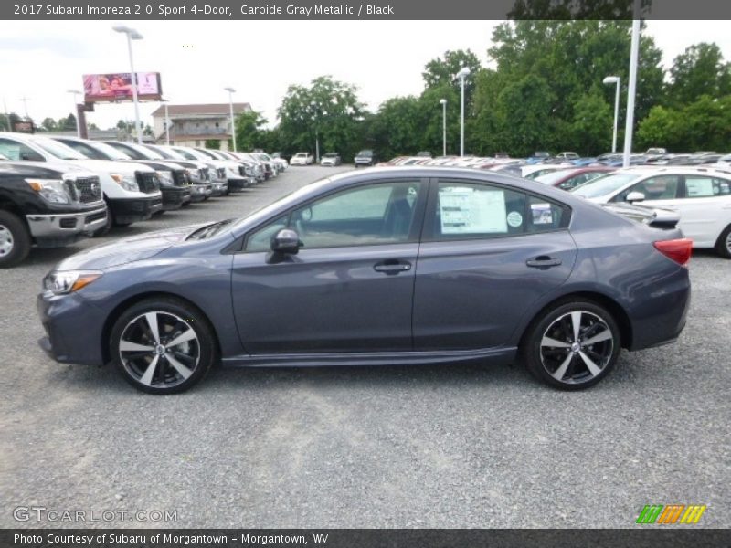 Carbide Gray Metallic / Black 2017 Subaru Impreza 2.0i Sport 4-Door