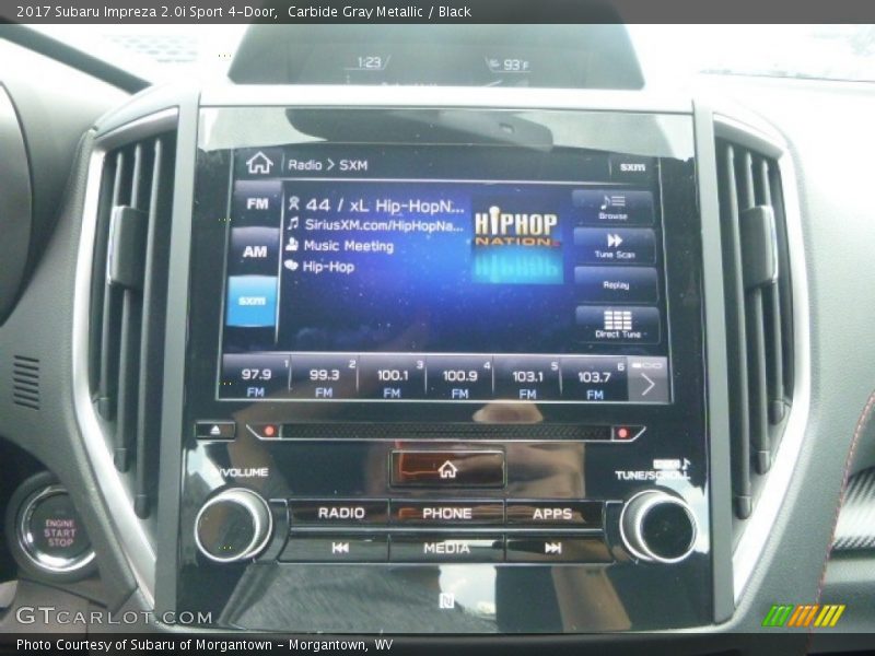 Carbide Gray Metallic / Black 2017 Subaru Impreza 2.0i Sport 4-Door