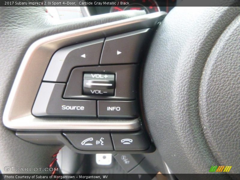Carbide Gray Metallic / Black 2017 Subaru Impreza 2.0i Sport 4-Door