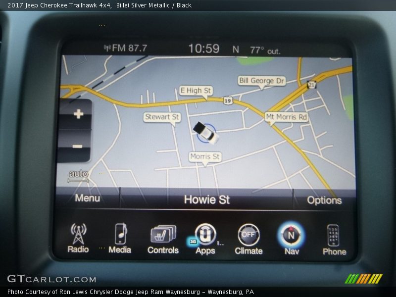 Billet Silver Metallic / Black 2017 Jeep Cherokee Trailhawk 4x4