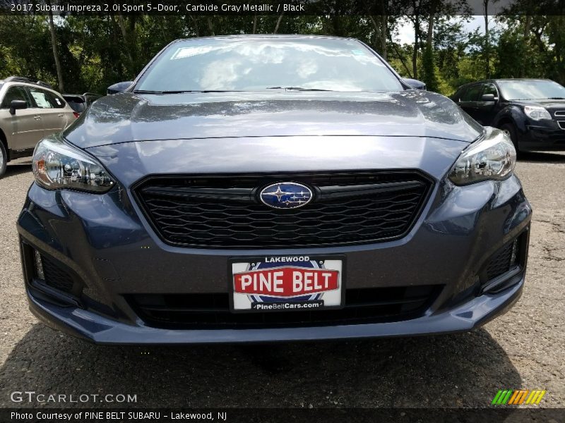Carbide Gray Metallic / Black 2017 Subaru Impreza 2.0i Sport 5-Door