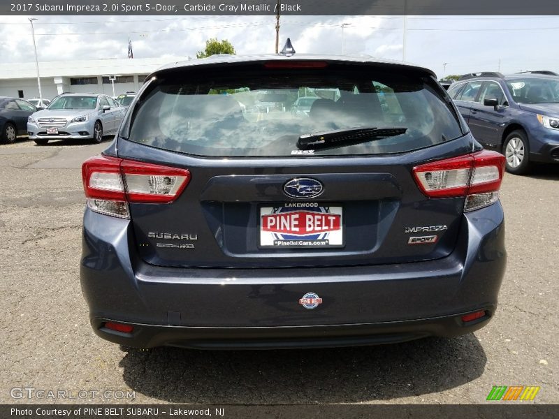 Carbide Gray Metallic / Black 2017 Subaru Impreza 2.0i Sport 5-Door