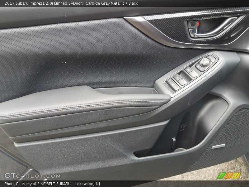 Carbide Gray Metallic / Black 2017 Subaru Impreza 2.0i Limited 5-Door