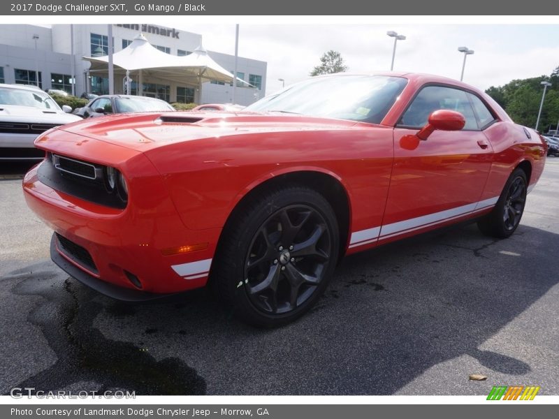 Go Mango / Black 2017 Dodge Challenger SXT
