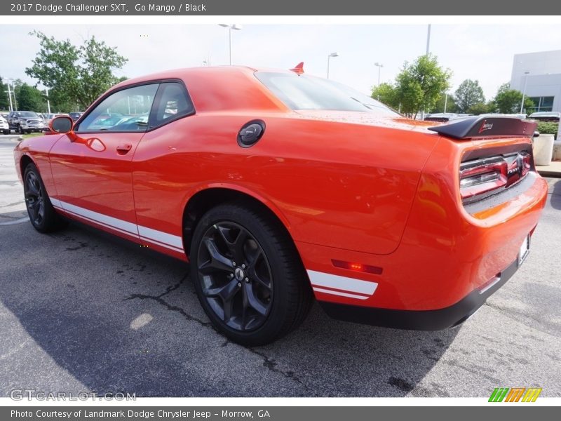 Go Mango / Black 2017 Dodge Challenger SXT